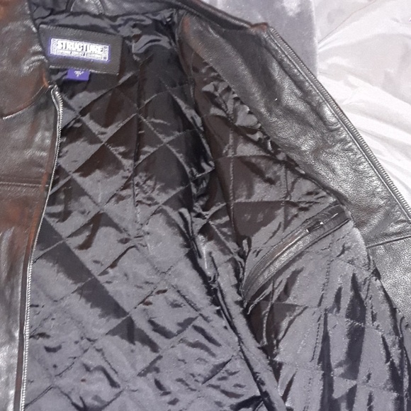 Structure Leather Jacket - Picture 3 of 4